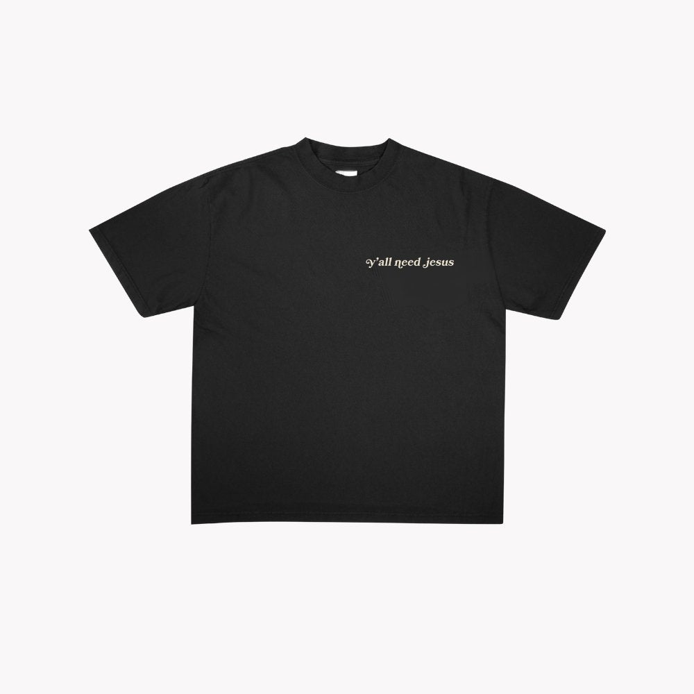 "Worth" T-Shirt | Black & Cream - Yall Need Jesus Co.